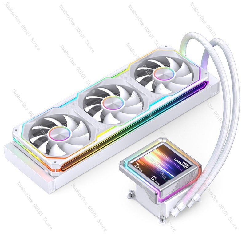 Aio Cooler Lcd Display Screen - 360mm AIO CPU Water Cooler 3.95