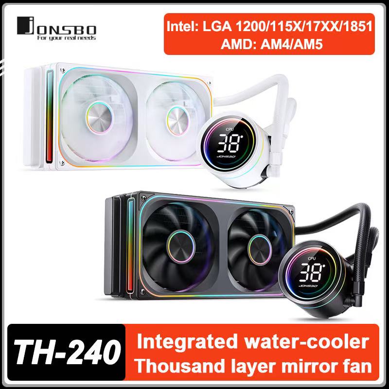 Cpu Water Cooler 240Mm Rgb - JONSBO TH-240 CPU Water Cooler Cold
