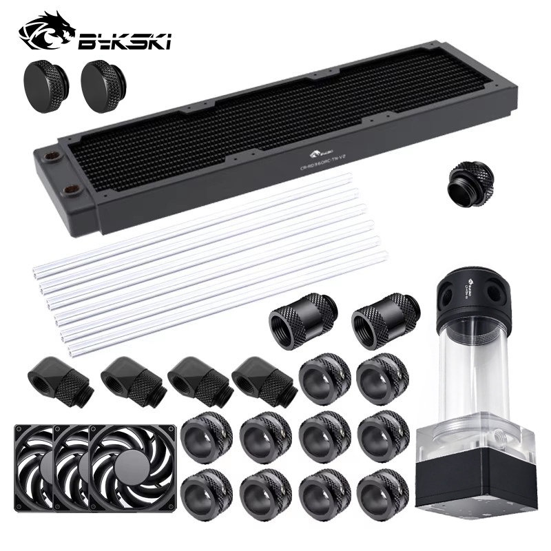 Cpu Water Cooler 240Mm Rgb - BYKSKI Water Cooling Kit Water Pump