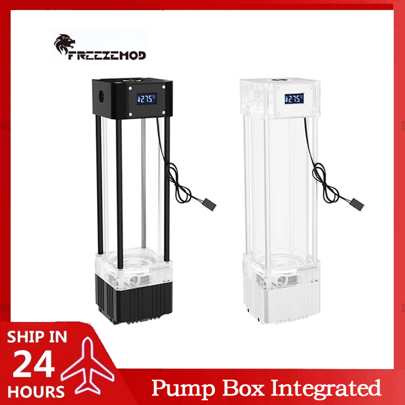 Aio Pump Reservoir Combo - FREEZEMOD AIO Pump+Reservoir With Temperature Display,Water