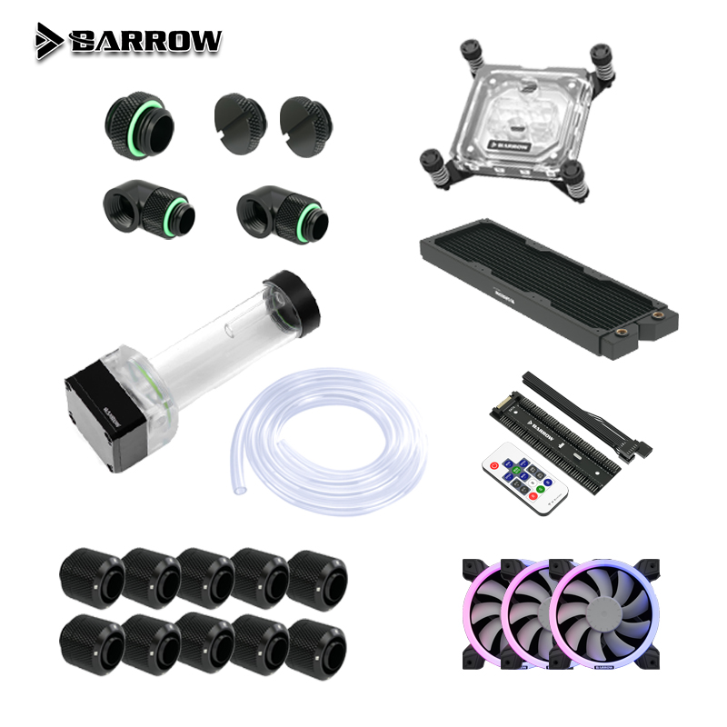 Cpu Water Cooler 240Mm Rgb - Barrow Water Cooling Kit GPU CPU