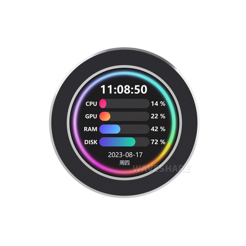 Aio Cooler Lcd Display Screen - Waveshare 2.1/2.8 Inch USB Monitor,AIO LCD