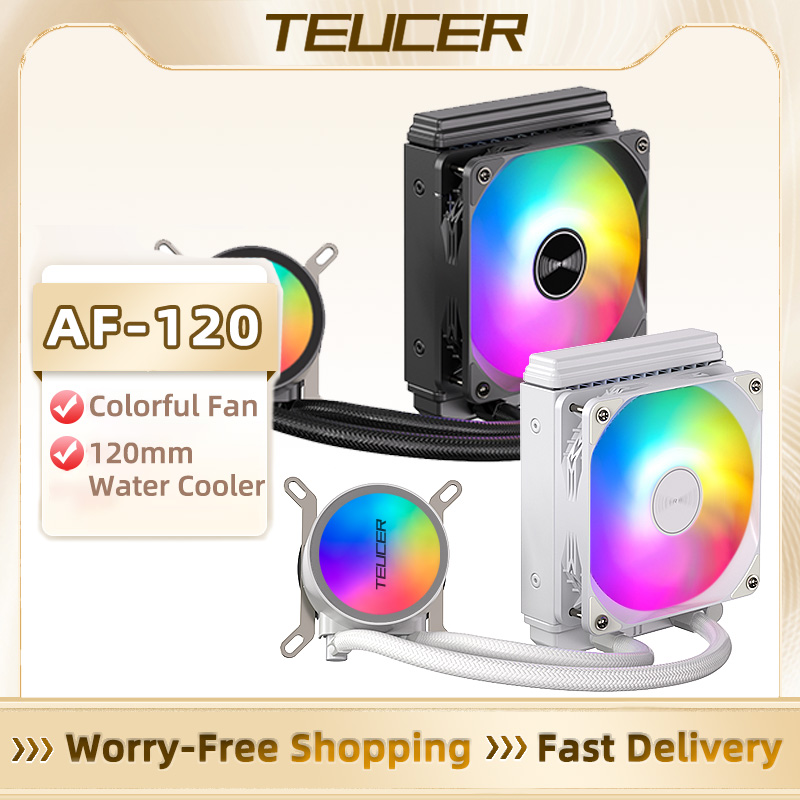 Liquid Cooling Radiator 360 - TEUCER AF-120 Water Cooler 12cm RGB