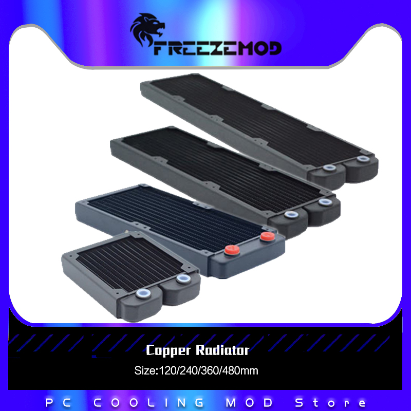 Liquid Cooling Radiator 360 - FREEZEMOD G1/4 29mm Thick Copper Radiator