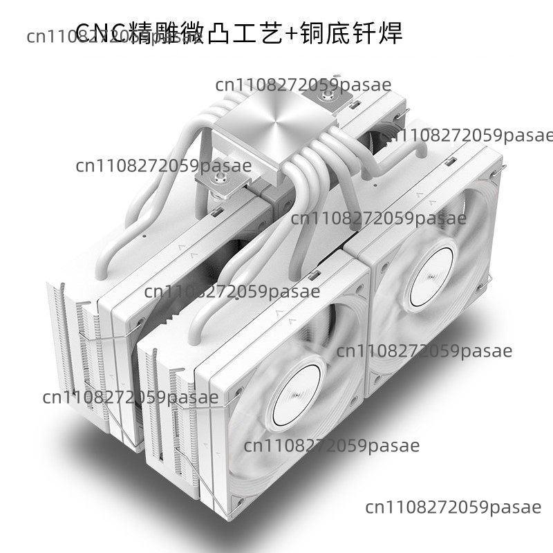Cpu Air Cooler Dual Tower 6 Heatpipe - Compatible with The 15K Dual-tower CPU