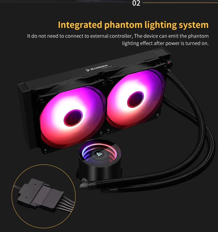 Barrow PC Case Water Cooling K - Cpu Water Cooler 240Mm Rgb recension och pris