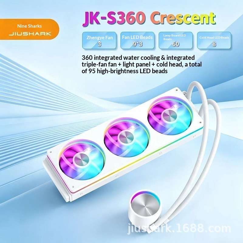 JIUSHARK JK-S360 Crescent 360m - Aio Liquid Cooler 360Mm Argb recension och pris