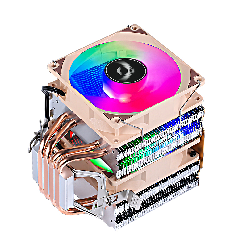 4/6 Heat Pipe CPU Cooler Dual  - Cpu Air Cooler Dual Tower 6 Heatpipe recension och pris