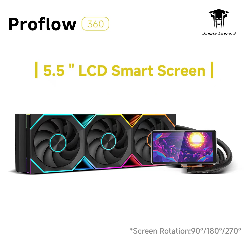 Jungle Leopard Pro Flow 360 AR - Aio Liquid Cooler 360Mm Argb recension och pris