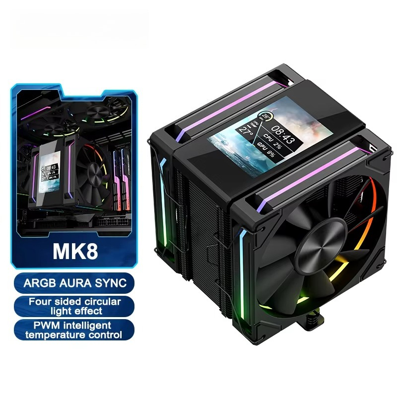 Power Train X-GAMERX MK8 CPU C - Cpu Air Cooler Dual Tower 6 Heatpipe recension och pris
