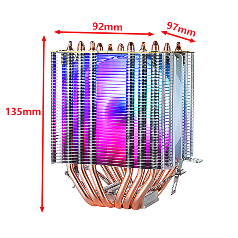 XUANFENG Computer Air Cooling  - Cpu Air Cooler Dual Tower 6 Heatpipe recension och pris