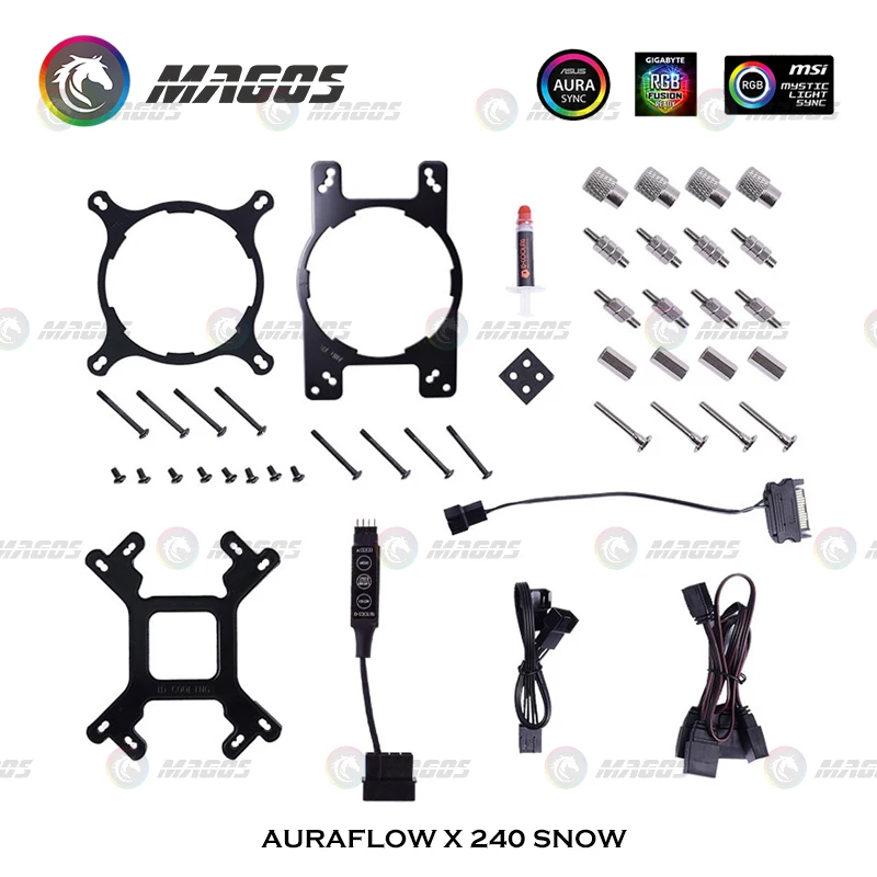 AIO CPU Water Cooler,2x120mm R - Cpu Water Cooler 240Mm Rgb recension och pris