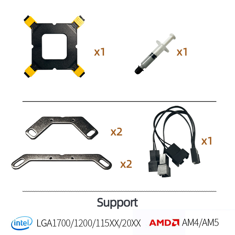 Teucer 120/240mm CPU Water Coo - Cpu Water Cooler 240Mm Rgb recension och pris