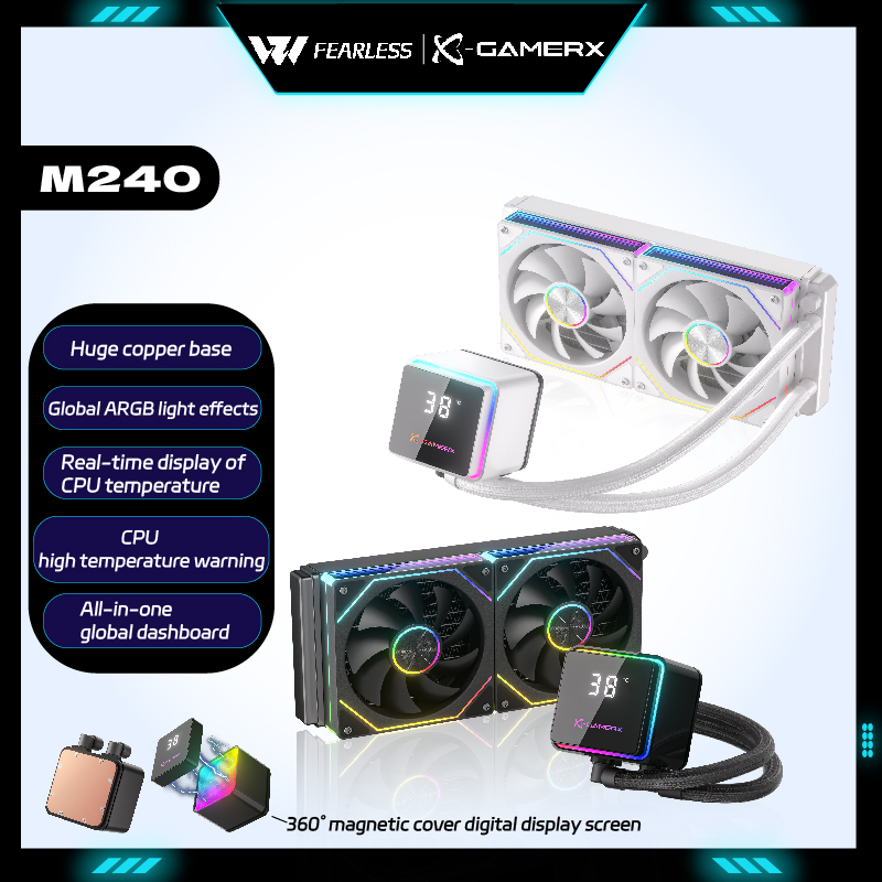 X-GAMER M240 Water Cooler Glob - Cpu Water Cooler 240Mm Rgb recension och pris