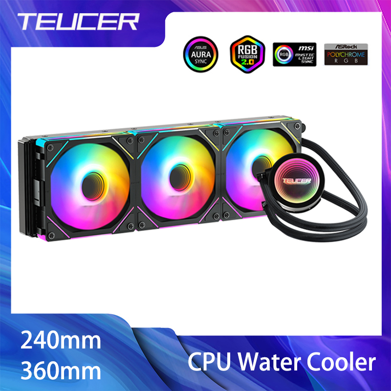 TEUCER CPU Water Cooler With J - Cpu Water Cooler 240Mm Rgb recension och pris