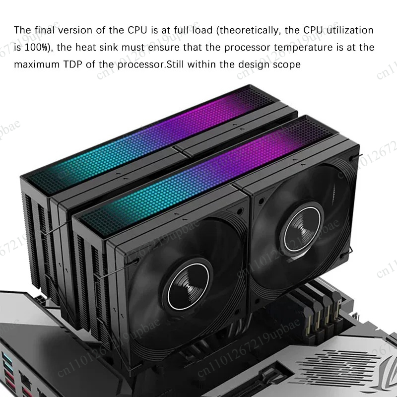 JF15K Dual‑Tower CPU Cooler 4× - Cpu Air Cooler Dual Tower 6 Heatpipe recension och pris