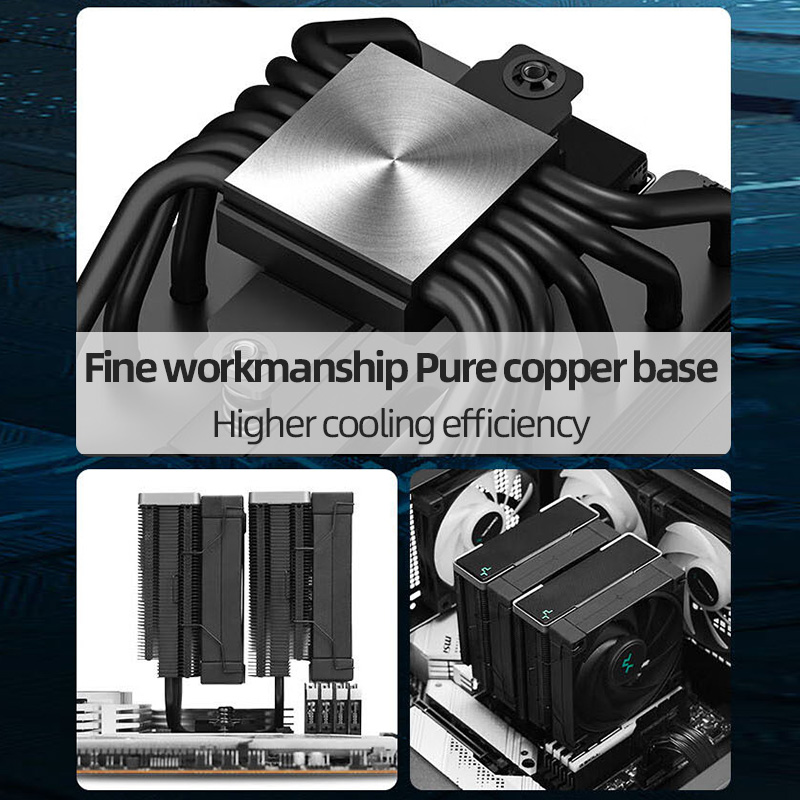 DeepCool AK620 Twin Towers CPU - Cpu Air Cooler Dual Tower 6 Heatpipe recension och pris