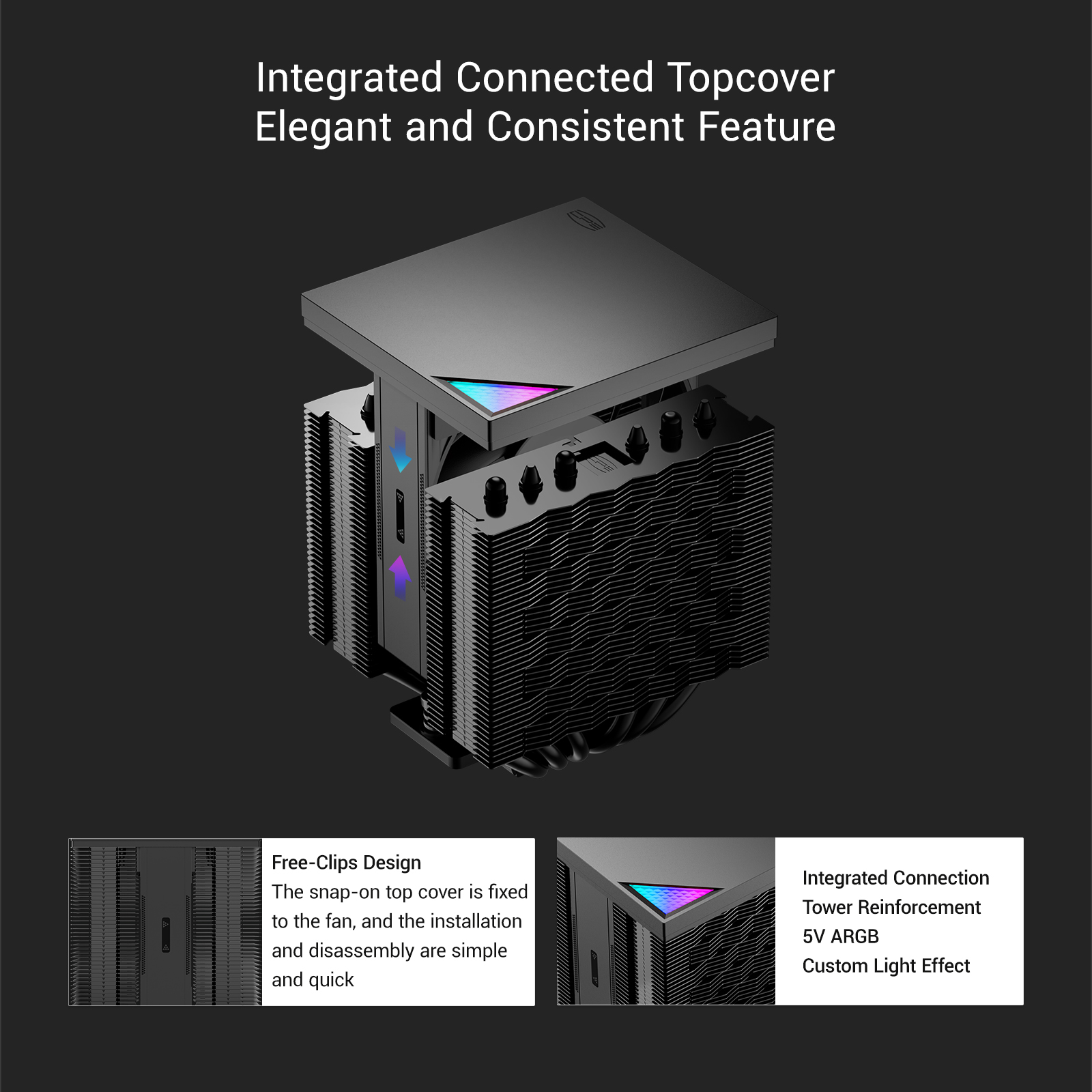 PCCOOLER RZ620M X Mini CPU Dua - Cpu Air Cooler Dual Tower 6 Heatpipe recension och pris
