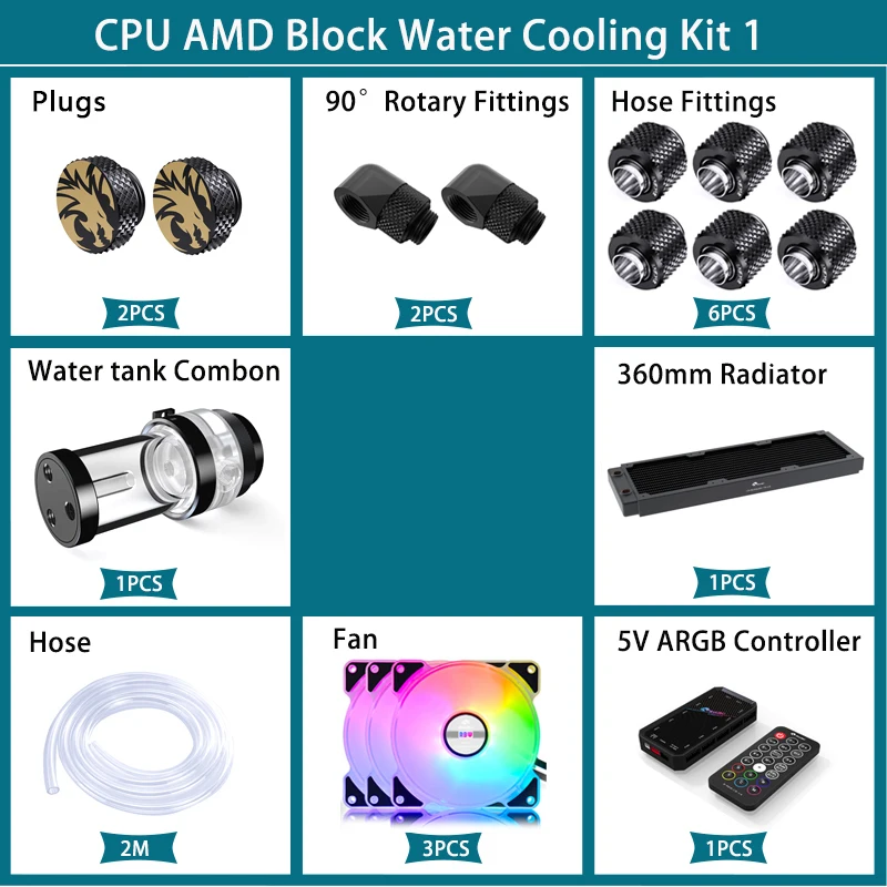 BYKSKI Water Cooling Kit Water - Cpu Water Cooler 240Mm Rgb recension och pris