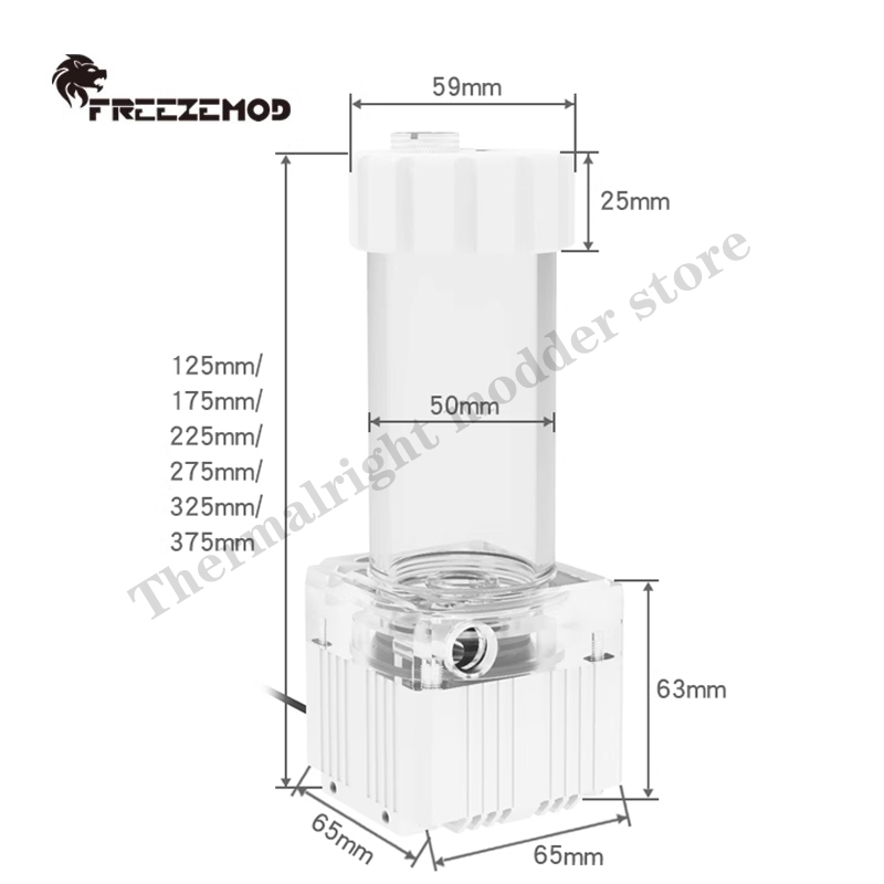 FREEZEMOD PC Water Cooling Pum - Aio Pump Reservoir Combo recension och pris