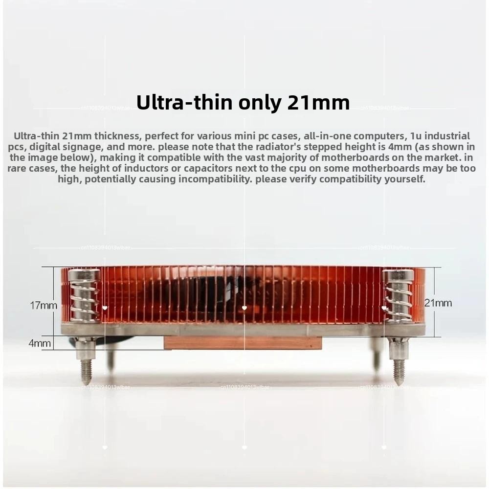 Mini ITX NAS CPU Cooler, 1U Lo - Cpu Cooler Low Profile Itx recension och pris