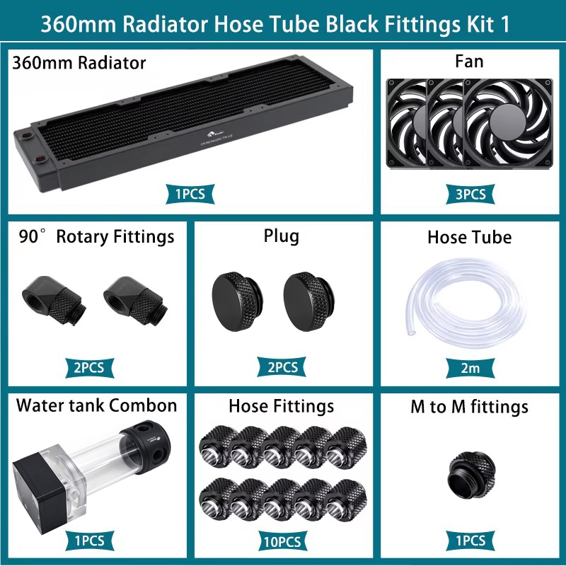 BYKSKI Water Cooling Kit Water - Cpu Water Cooler 240Mm Rgb recension och pris