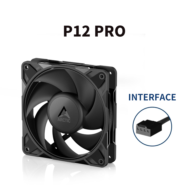 Original ARCTIC P12 Pro 120mm  - Cooler Fan 120Mm Static Pressure recension och pris