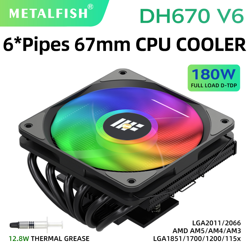 METALFISH DH670 Low Profile CP - Cpu Cooler Low Profile Itx recension och pris