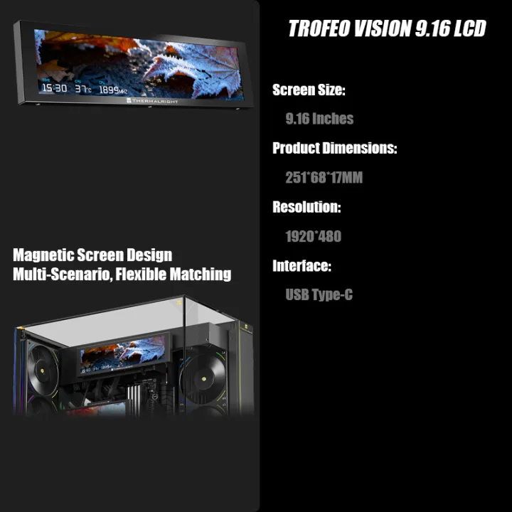 Thermalright Trofeo Vision LCD - Aio Cooler Lcd Display Screen recension och pris