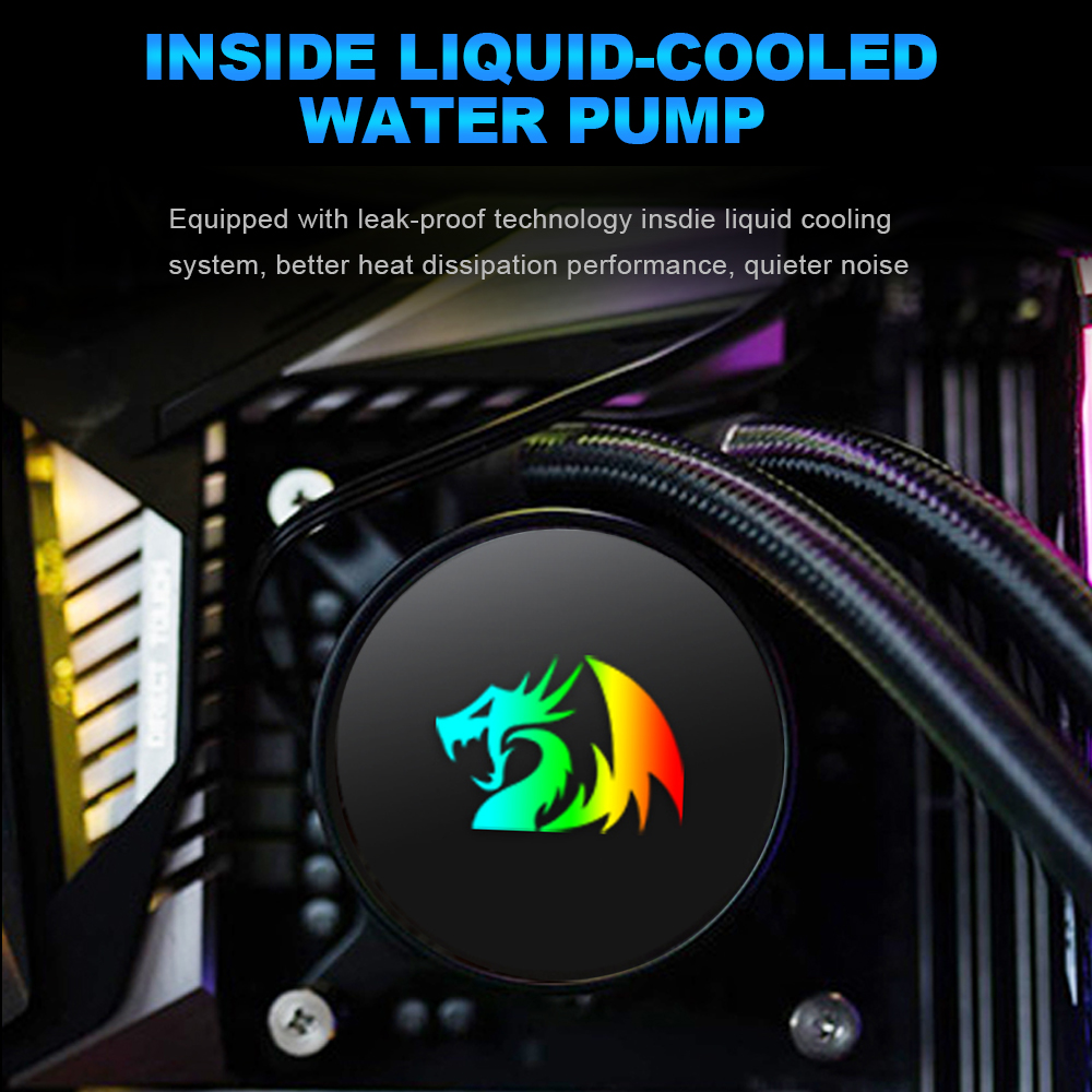 REDRAGON Effect X CCW-3000 Wat - Cpu Water Cooler 240Mm Rgb recension och pris