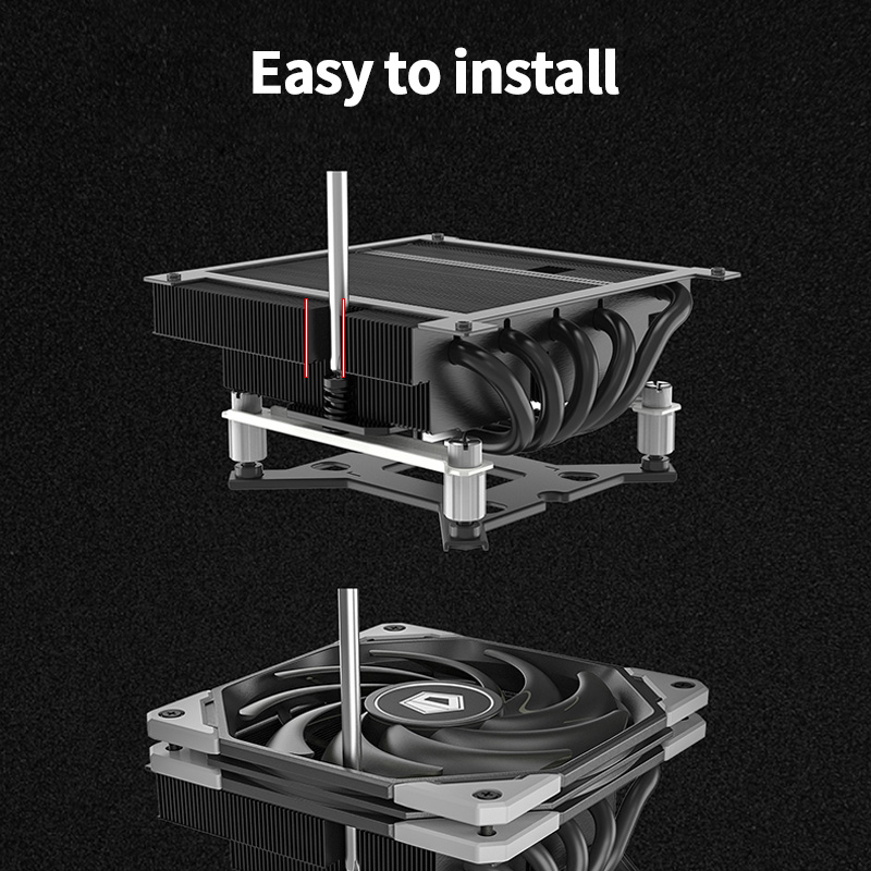 ID-COOLING IS-55 5Heatpipe CPU - Cpu Cooler Low Profile Itx recension och pris