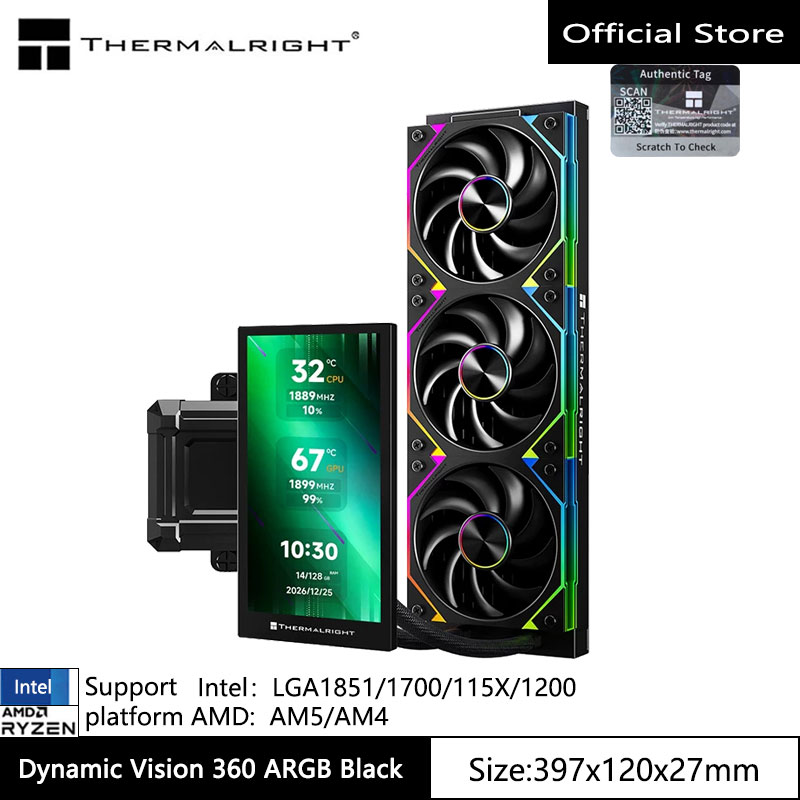 Thermalright Dynamic Vision 36 - Liquid Cooling Radiator 360 recension och pris