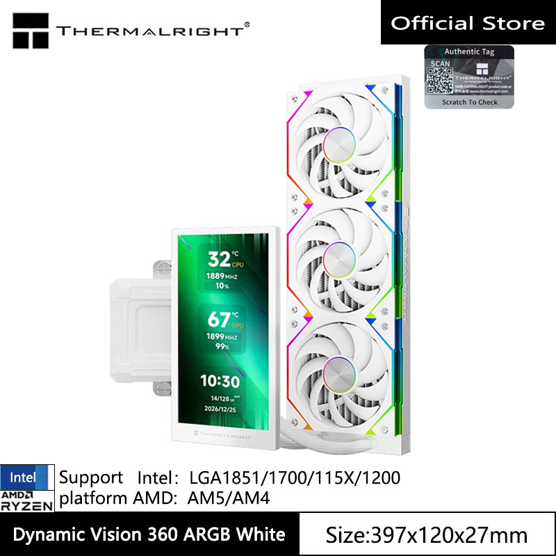 Thermalright Dynamic Vision 36 - Liquid Cooling Radiator 360 recension och pris