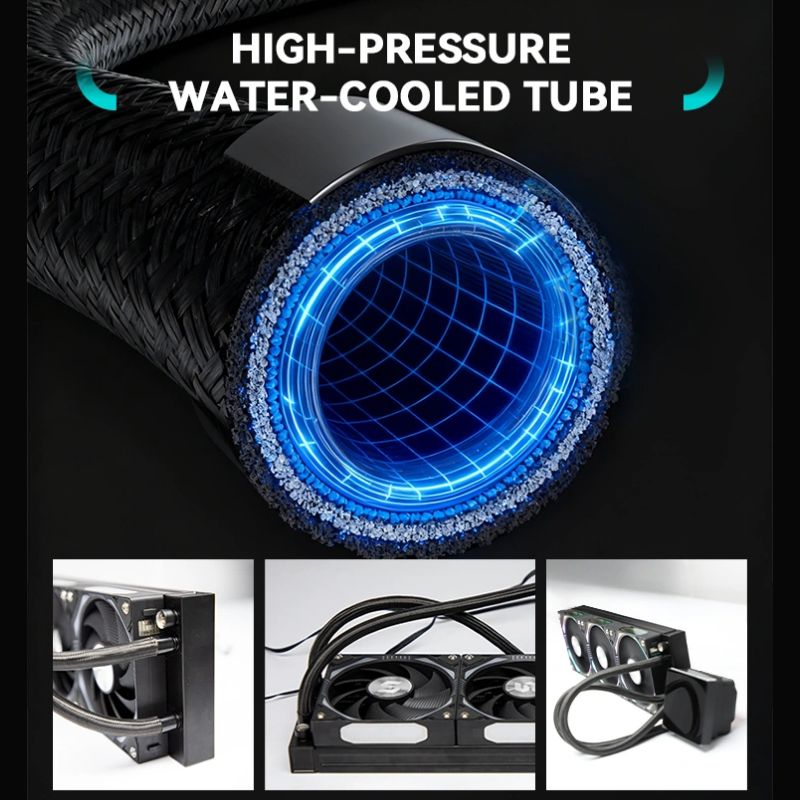 ARGB Liquid Cpu Cooler 360mm W - Aio Cooler Lcd Display Screen recension och pris