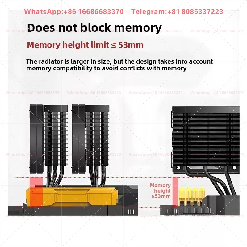 CPU Air Cooler Dual Tower 6 He - Cpu Air Cooler Dual Tower 6 Heatpipe recension och pris